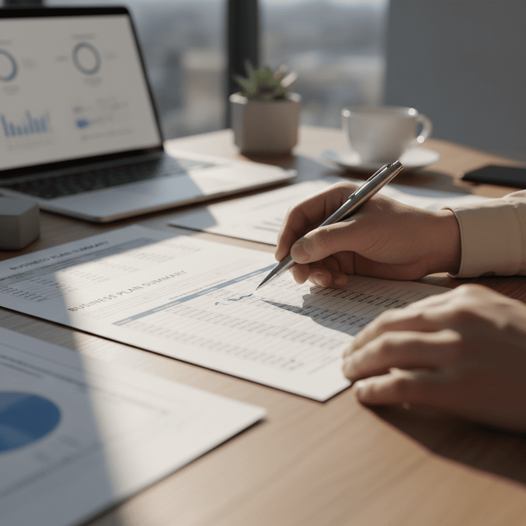 Consultant reviewing payment statements with a client